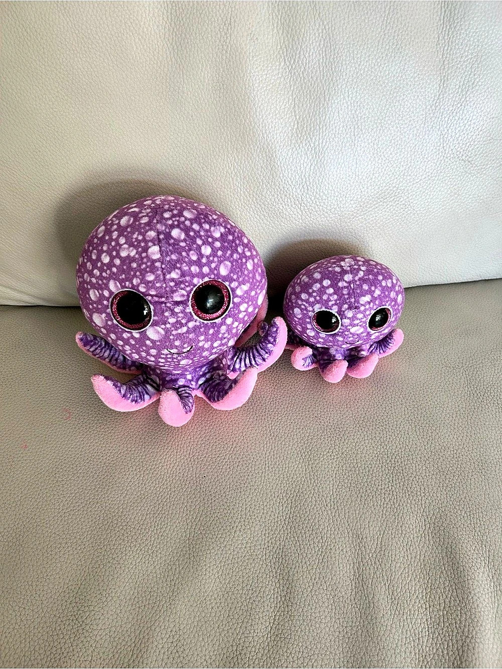 TY Inky the Purple Octopus Plush Toy Set Purple & Pink